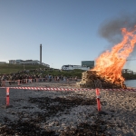 Nógv fólk í Sandágerði á longsta degi