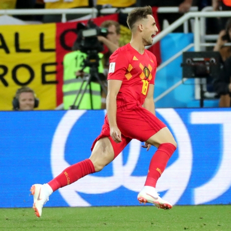 Adnan Januzaj skoraði einsamalla málið (Mynd: EPA)