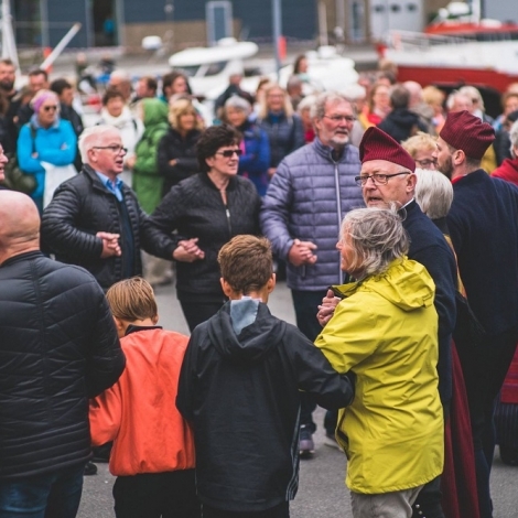 Myndir: Lívligt við bátahylin leygardagin