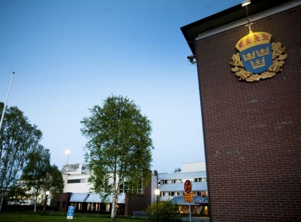 Løgreglustøðin í Umeå (Mynd: Aftonbladet.se)