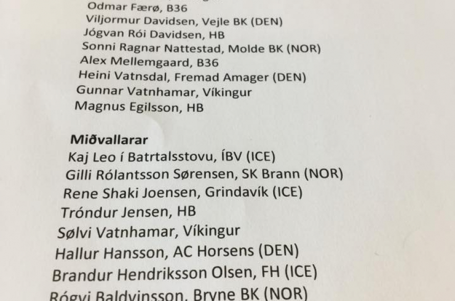 Roysni fo Hesir Eru ttiknir Til Landsli i 