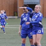 Rannvá B. Andreasen skoraði bæði málini í 2-0 sigrinum hjá KÍ móti HB í kvøld (Mynd: Sverri Egholm)
