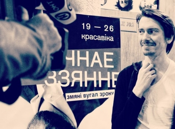 Sakaris Stóra á Northern Lights filmsstevnuni í Minsk í Hvítarusslandi, apríl 2018