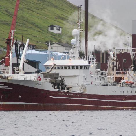 Grønlendskt uppsjóvarskip hevur landað í Fuglafirði