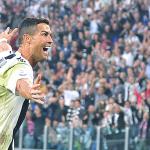 Ronaldo skeyt í dag sítt mál nummar 400 í ligafótbólti
(Mynd: EPA)