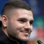 Mauro Icardi og hinir í Inter skulu royna at basa Barcelona í kvøld (Mynd: EPA)