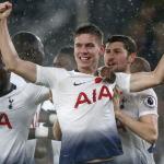 Justin Foyth og Tottenham kundu fegnast um 1-0 sigurin
(Mynd: EPA)