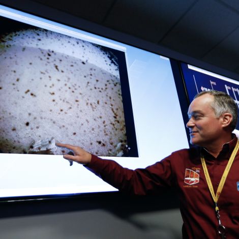 Muldvørpa hjá NASA lend á Mars