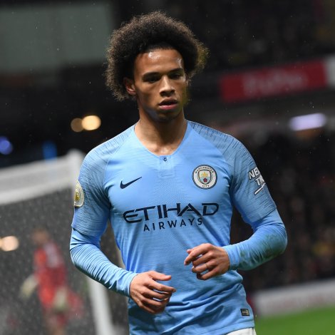 Leroy Sane legði upp til tvey mál í dag