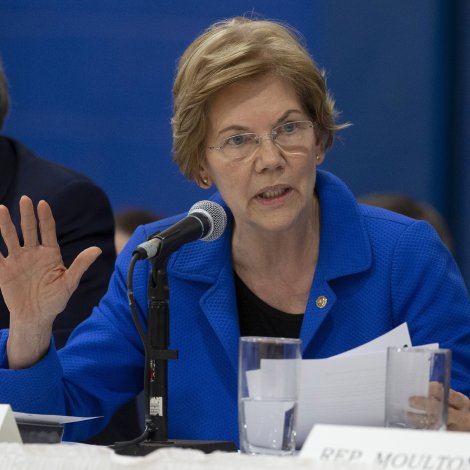 Demokratiska Elizabeth Warren stillar upp til amerikanska forsetavalið