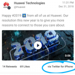 Huawei revsar starvsfólk fyri Twitter-boð