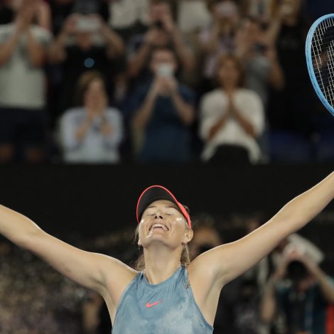 Maria Sharapova (Mynd: EPA)