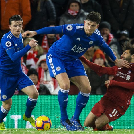 Harry Maguire skiftir helst felag í summar - Mynd: EPA