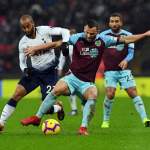 Burnley vann leygardagin á Tottenham, og skal nú royna at halda Newcastle aftanfyri seg
(Mynd: EPA)