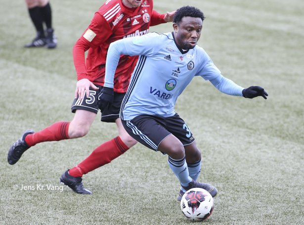 Adeshina Lawal skoraði fyri Víking seinast liðið spældi í Íslandi. Tað var í Champions League fyri níggju árum síðani (Mynd: Jens Kr. Vang)