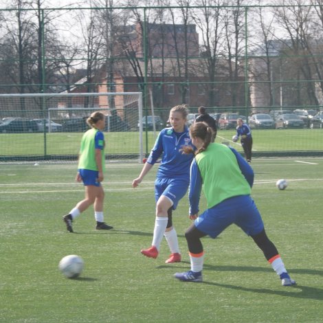 Jacoba Langgaard var við fyrstu ferð Føroyar spældu ímóti Litava í 2007
(Mynd: Frá venjing í gjár - FSF)