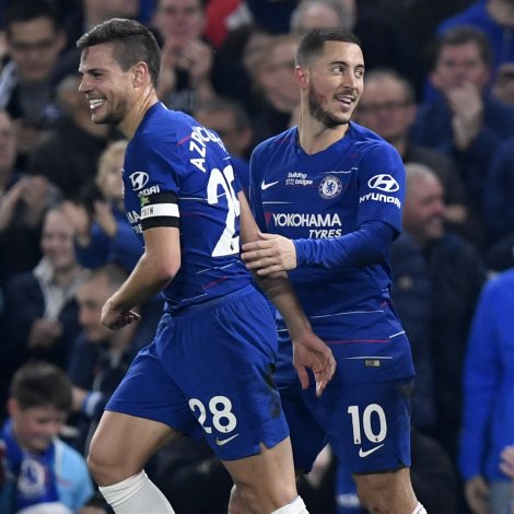 Eden Hazard tryggjaði Chelsea trý týdningarmikil stig í kvøld
(Mynd: EPA)
