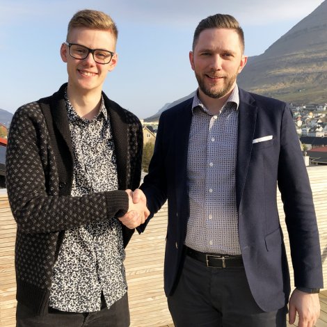 Formaðurin í Unga Sjálvstýri stillar upp