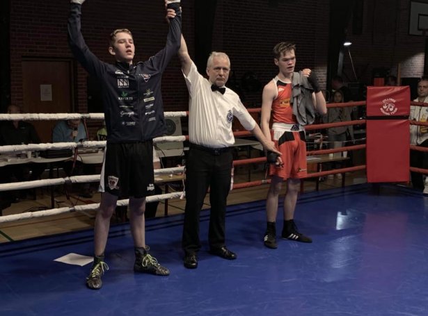 Teitur Jákupsson vann trygd í DM-finaluni (Mynd: Tórshavn Boxing)