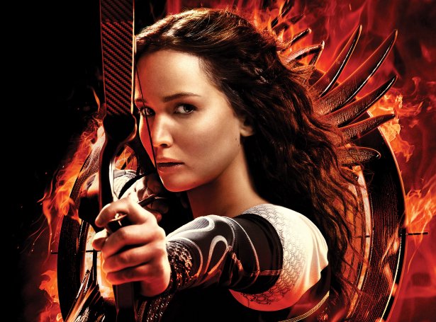 Jennifer Lawrence, ið spælir høvuðsleiklutin sum Katniss Everdeen í 