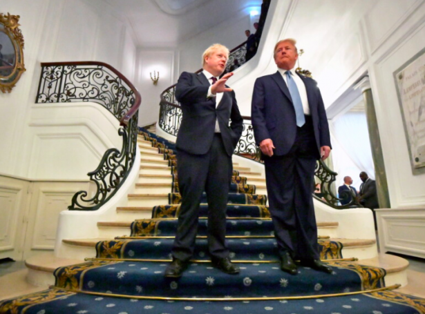 Donald Trump og Boris Johnson (Mynd: Scanpix)