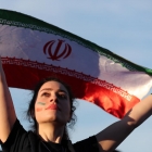 Iransk kvinna til HM-dyst í Russlandi í fjør (Mynd: EPA)