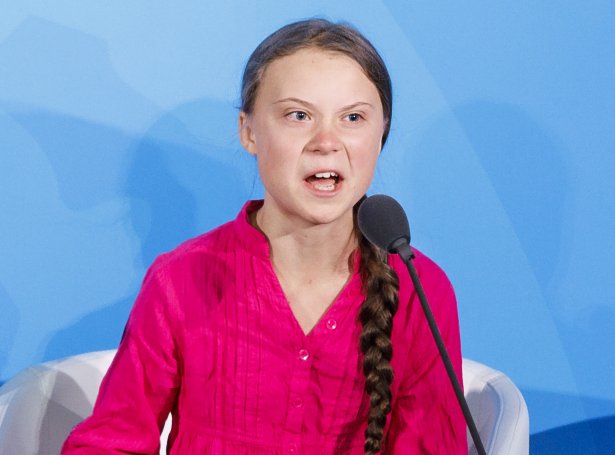 Greta Thunberg vann, men tók ikki ímóti (Mynd: EPA)