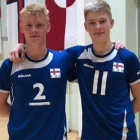 Julian West Niclasen (nr. 2) og Mattias Nolsøe Isaksen