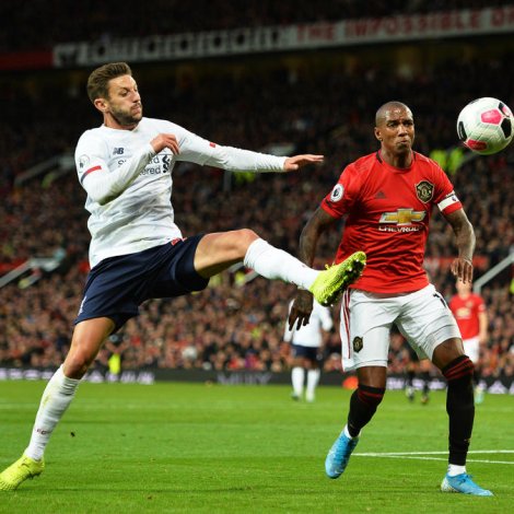 Adam Lallana tryggjaði Liverpool eitt stig á Old Trafford (Mynd: EPA)