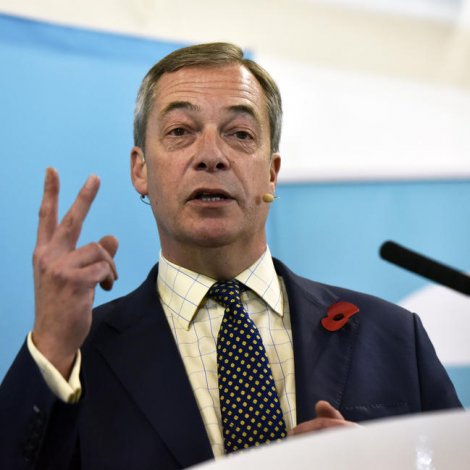 Ongland skal lata aftur í fýra vikur: Nigel Farage vil forða fyri umfatandi afturlatingum