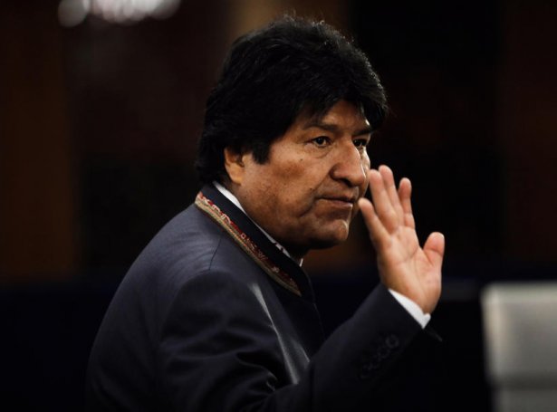 Evo Morales (Mynd: EPA)