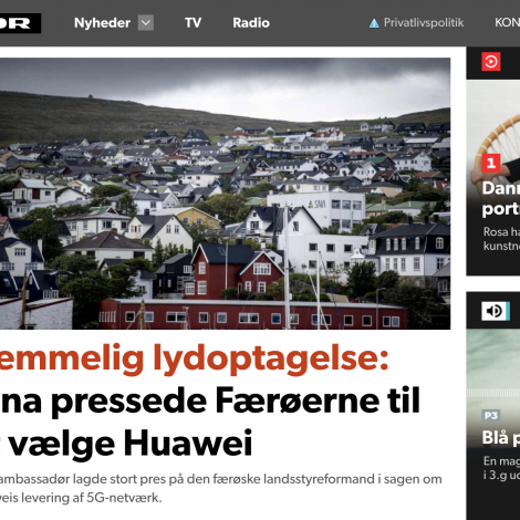 Danmarks Radio fingið hendur á fútabannaðum ljóðfíli