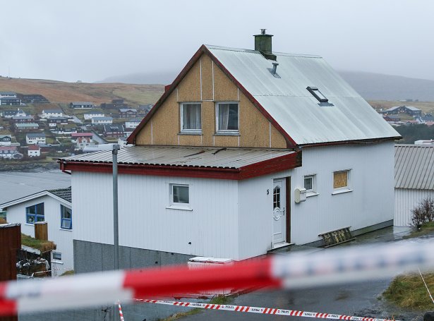 Tað var her, at skottilburðurin hendi tann 9. desember 2019 (Mynd: Sverri Egholm)