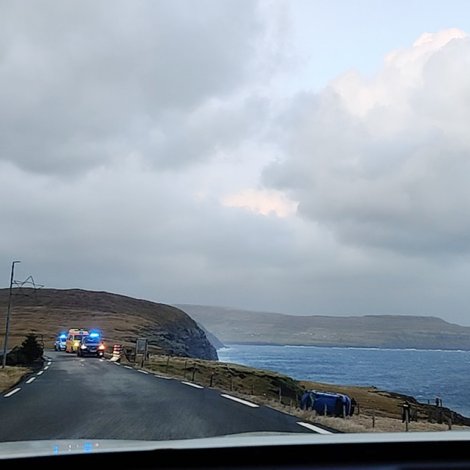 Ferðsluóhapp í Æðuvík: Ein persónur fluttur á Landssjúkrahúsið