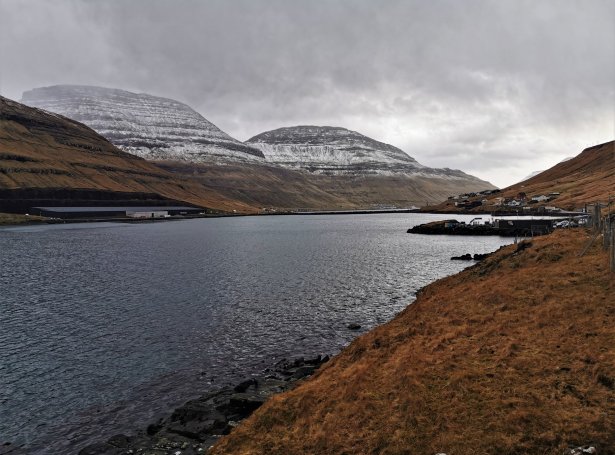 Óhappið hendi norðan fyri Haraldssund (Savnsmynd: Pól Sundskarð)