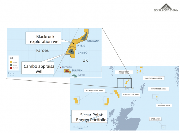 Her síggja vit øll økini á Atlantsmótinum og í Norðsjónum, sum Siccar Point Energy er partur av. Fleiri teirra liggja tætt upp at føroyska markinum bæði fyri eystan og sunnan.