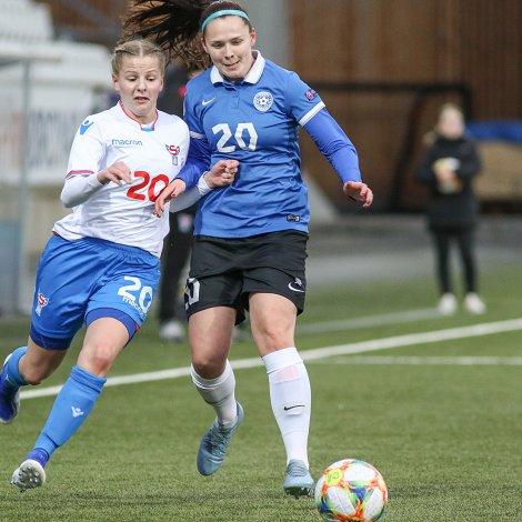 Føroyar spældu fyri tíggju døgum síðani 1-1 í venjingardysti móti Estlandi (Mynd: Sverri Egholm)