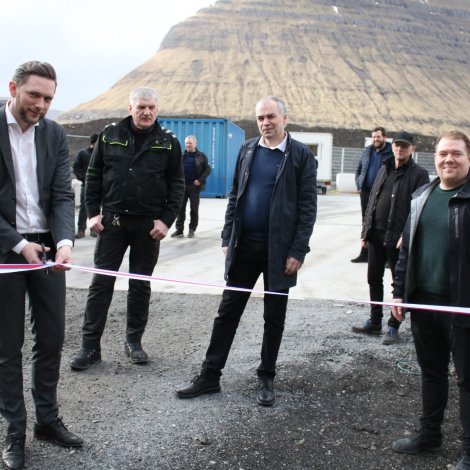 Nýtt móttøkuøki til burturkast tikið í nýtslu í Klaksvíkar kommunu