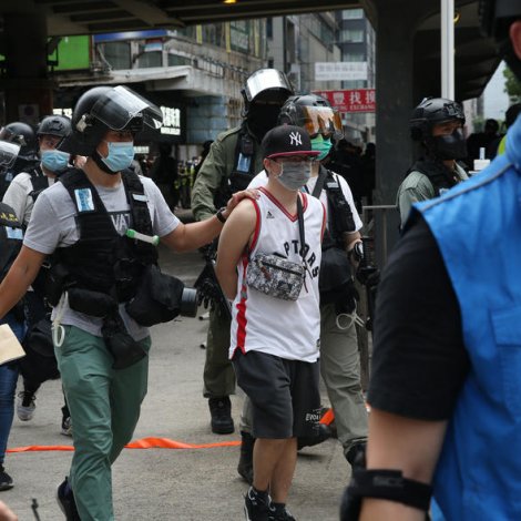 Nú mótmæla tey aftur í Hong Kong