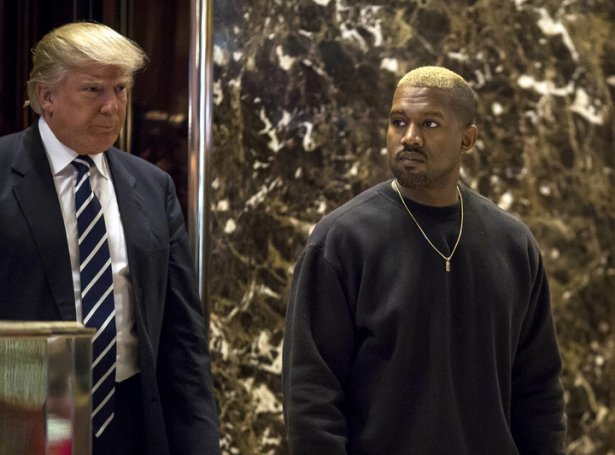 Donald Trump og Kanye West í Trump Tower á Manhattan, ein mánað eftir at Trump vann forsetavalið í 2016 (Mynd: EPA)