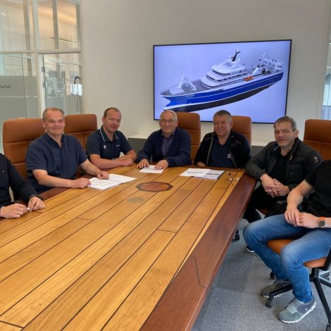 Størsta skipið sum er bygt í Skagen nakrantíð