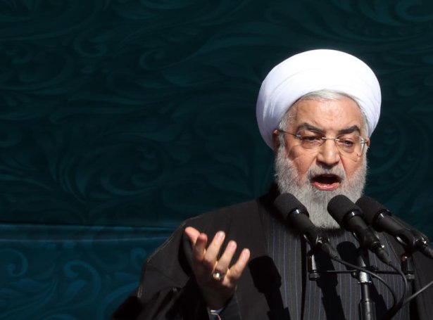Iranski forsetin, Hassan Rouhani (Mynd: EPA)