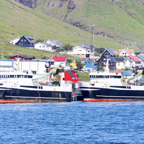 Stjørnan og Polarhav landaðu í Klaksvík í gjár