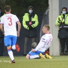Frøin var stór eftir 1-0 málið á Tórsvølli hóskvøldið (Mynd: Jens Kr. Vang)