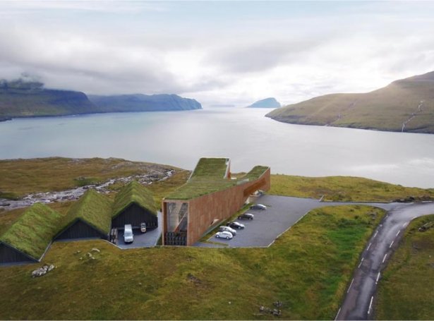 Faer Isles Distillery ætlar at byggja brennar í Kvívíkshaganum (Modellmynd)