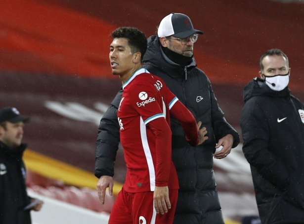 Firmino og Klopp fingu einki burturúr í gjár (Mynd: EPA)