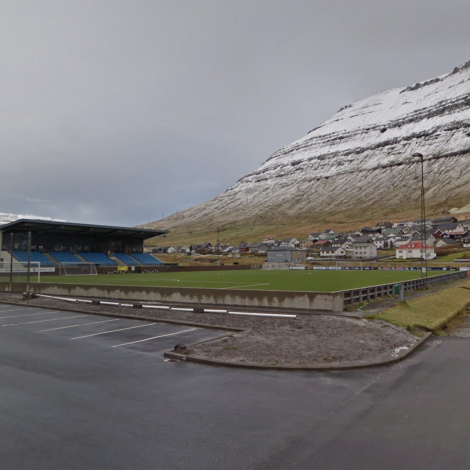 Víkingur hevur heimavøll í Sarpugerði í Norðragøtu (Mynd: Google Maps)