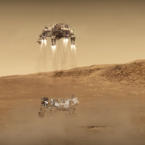 Lenda á Mars í annaðkvøld
