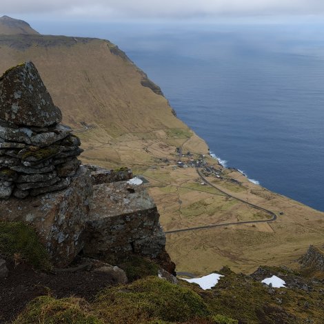 Myndir: Góðveðursdag á fjallatoppum í Kalsoynni