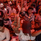 Seks fólk dripin undir minningarhaldi í Myanmar